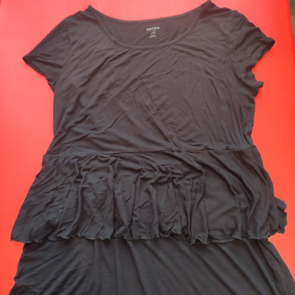 Kensie black stretchy dress women's size XL - Picture 2 of 5